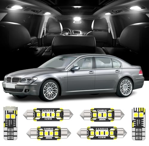Kit de 23 luces LED interiores para BMW 7 Series E65 E66 miniatura 1