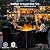 Ciays 43-Inch Rectangular Propane Fire Pit with 60,000 BTU Output, Gas with Cover and Rocks, Table CSA-Certified 2 in 1Table Gatherings Parties with 304 Stainless Steel H-Burner