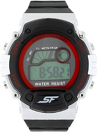 SF Digital Dial Black Plastic Strap Watch for Men-NS7982PP06 (B077YGYFGV) Amazon Price History, Amazon Price Tracker