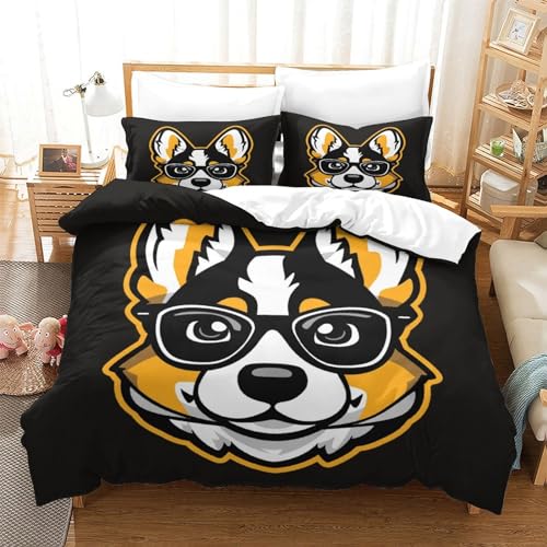 Housses de couettes Corgi microfibre pour protéger facilement votre grand lit - 2