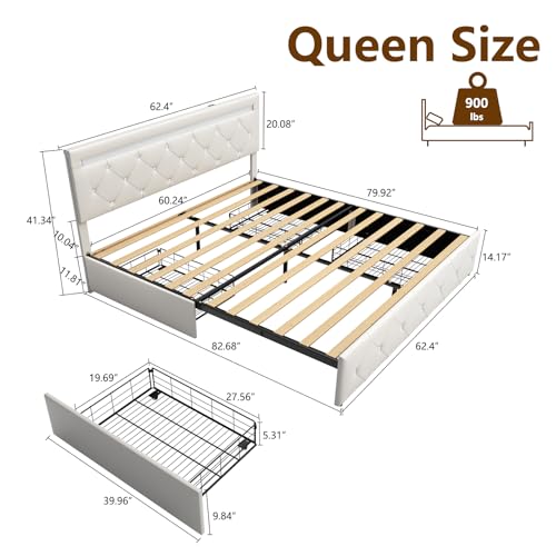 Luxury Faux Leather Bed Frame