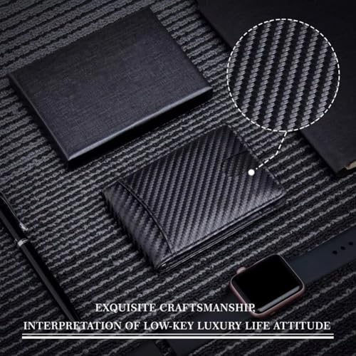 Slim Money Clip Wallets for Men - RFID Blocking: Ideal Minimalist Small Leather Bifold for Office Workers4