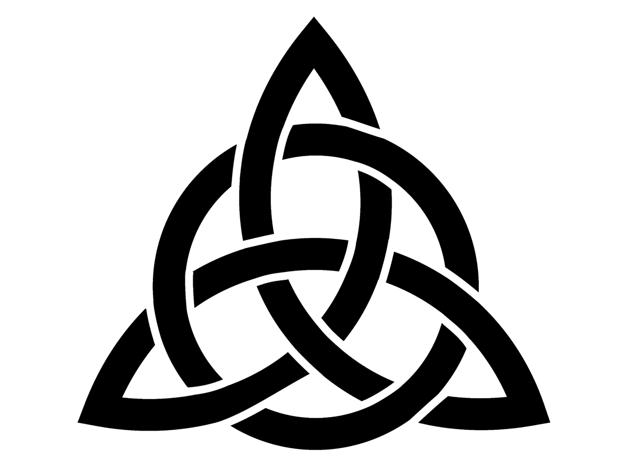 Celtic Trefoil 2 pcs 4" Black Fused Glass Decals-image-14