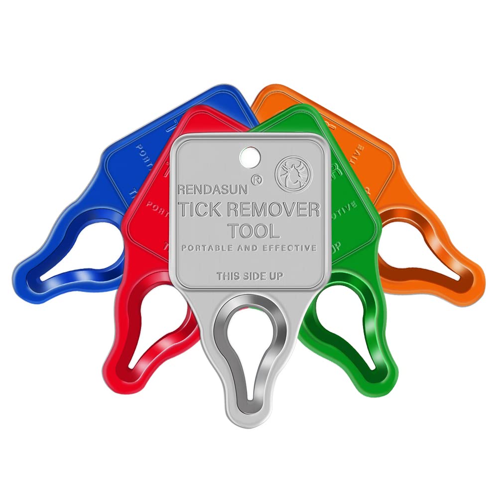 Remover Tool, Quick and Safe, and Reliable Suitable for Pets, Animals, and Humans, Essential Remover Tool for Portable Outdoor Living (5 Pack Orange Red Blue Green Silver)