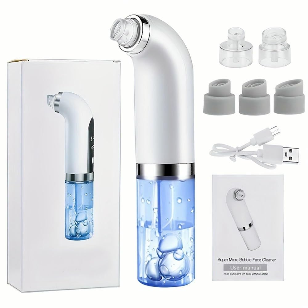 NYSDM 6 Testina Pore Cleaner Estrattore Elettrico Aspirazione Punti Neri Aspirapolvere Elettrico Acne Cleaner Punti Neri Aspirapolvere