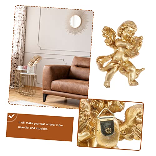 Yardwe 8344APEO7172Y19AVZ9IGD Resin Wall Hanging Angel Retro Statue Decoration Garden Statue Figurine Angeles Decorativos Para Casa Desktop Cherubs Out Door Decor Statue Craft Decor Ornament Modeling Baby thumb #1