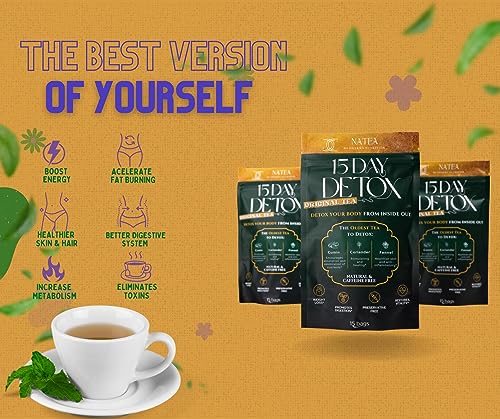 Dharma Nutrition Detox Tea 15 Day Natural Cleanse - Organic, Digestive Tea, CCF Tea, Supports Metabolism, Helps Bloating, Improves Skin & Hair, Decaf Tea, Natural Herbs, All Natural - Image 4