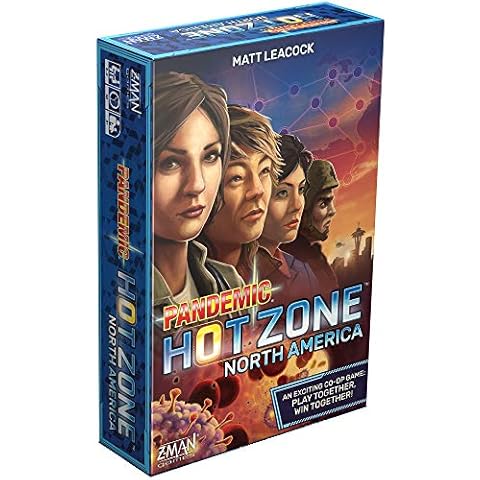 Pandemic Hot Zone: North America Board Game - Unite to Save The Continent! Cooperative Strategy Game for Kids and Adults, Ages 8+, 2-4 Players, 30 Minute Playtime, Made by Z-Man Games Cover