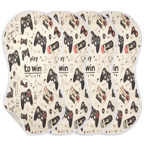 Kigai Gamepads Baby Burp Cloths Extra Soft and Absorbent Burping Rags Cotton Burping Clothes Baby Washcloths for Newborn Boys Girls - 1 Pack3