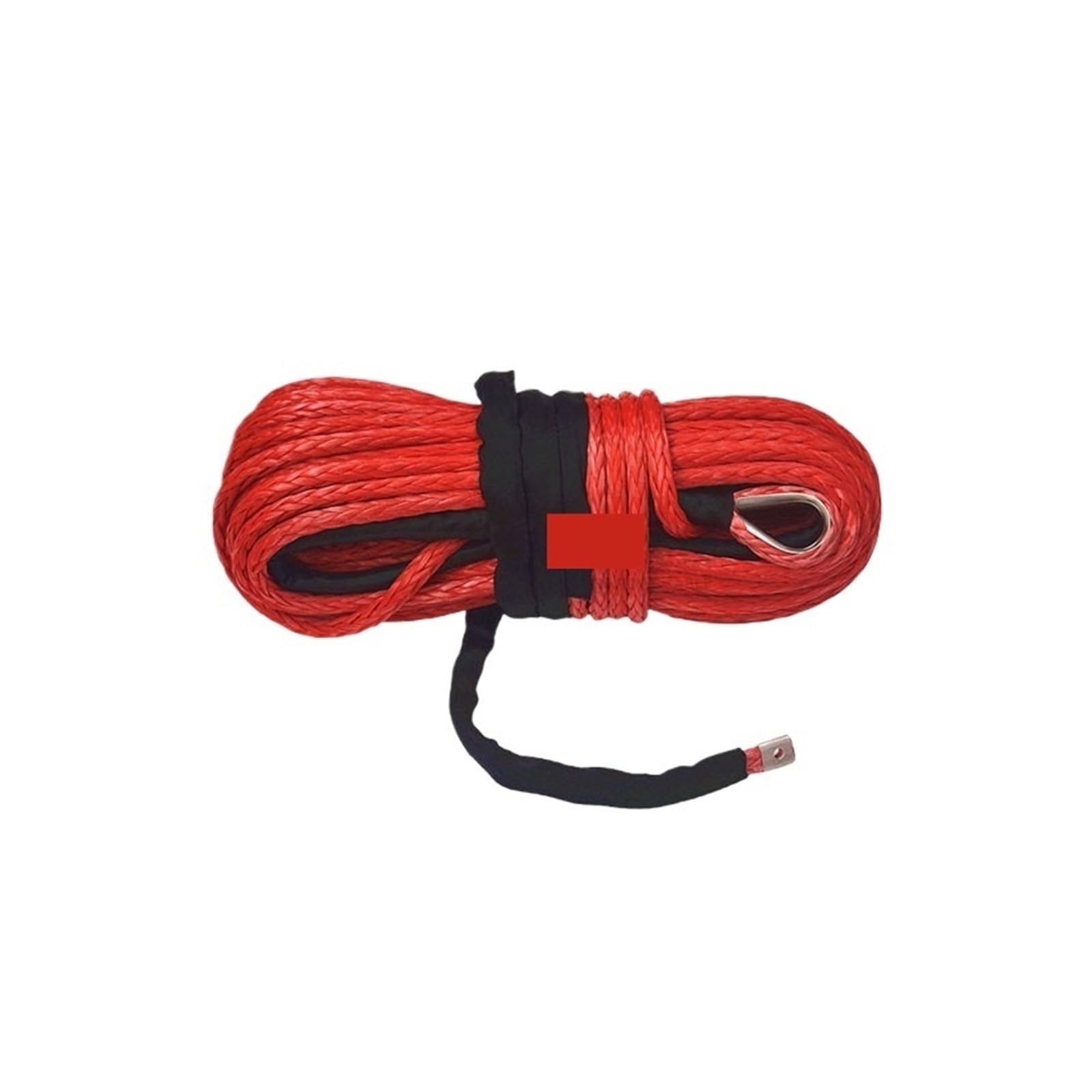 Do samochodów ciężarowych, przyczep, SUV-ów Lina Do Wyciągarki, Syntetyczna 10 Mm X 20 M SUV ATV UTV(Red)