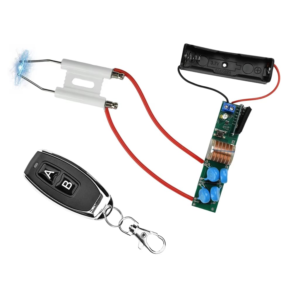 Jnchdghwa As Shown Dc 3.7V 25Kv High-Voltage Arc Discharge Module Remote Control Discharge Ignition Module Long-Distance Ignition 16-20Mm
