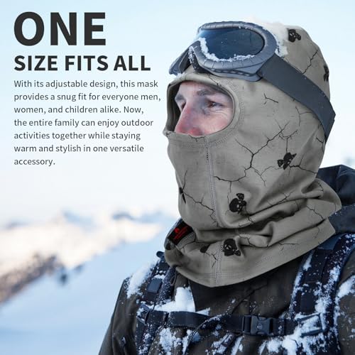 Image of FR Face Mask for Men - Fire Resistant Balaclava Welding Head Cover, 100% Cotton Full Face Hood & Neck Protector