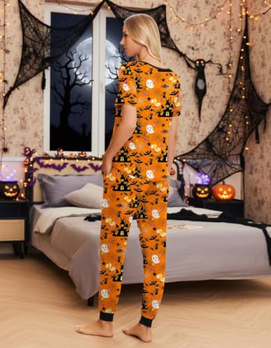 Image of Ekouaer Pajamas for Women Set 2 Piece Fall Sleepwear with Pockets