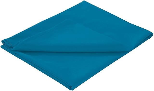 Olivia Rocco Flat Sheets, Easy Care Polycotton Full Bed Sheet, Single Teal