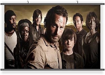 Zombie The Walking Dead Hanging Wall Scoll Fabric Decorative Horizontal Poster (21.6" x 13.8") - PUWALK16