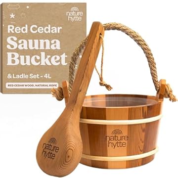 sauna bucket with ladle