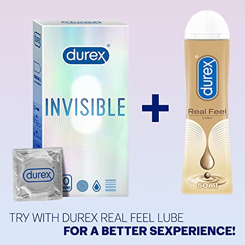 Durex Invisible Super Ultra Thin Condoms for Men - 10 Count - Packaging May Vary - Thumbnail 7