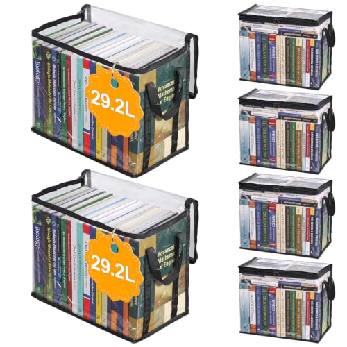 CTIME 6-Pack XXL Clear Book Bags