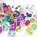 LYFJXX Fake Crushed Ice Cubes, Vase Fillers, 150 pcs 16 * 22 mm Artificial Acrylic Crystal Rocks Diamonds for Vase Fillers,Table Scatter, Party Favor, Food Display, DIY Crafts (0.86 * 0.62inch,Multi)