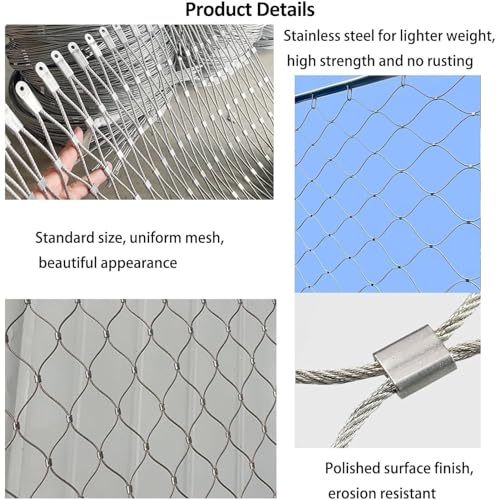 Grillage métallique acier inoxydable durable clôture extérieure animaux - 5