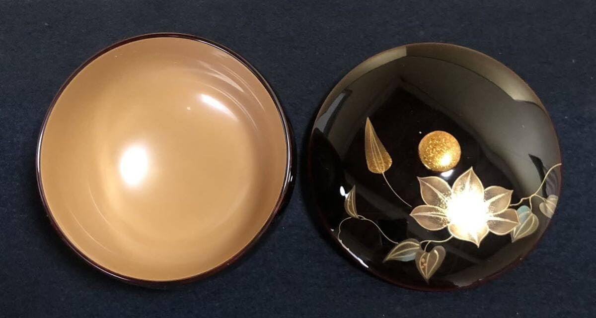 Amazon | ノーブランド品《R》輪島塗溜図変り蒔絵蓋付湯呑5客箱瀬淳一