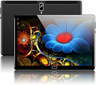10.1 Inch Google Android 10 Tablet, PADGENE 4G Pad Phablet Tablets 4GB RAM 128GB ROM, Octa-Core 2.8 GHz Processor, 5G Wi-Fi, 1920P Full HD Display, Smart unlock, Type-C, 6000mAh Battery