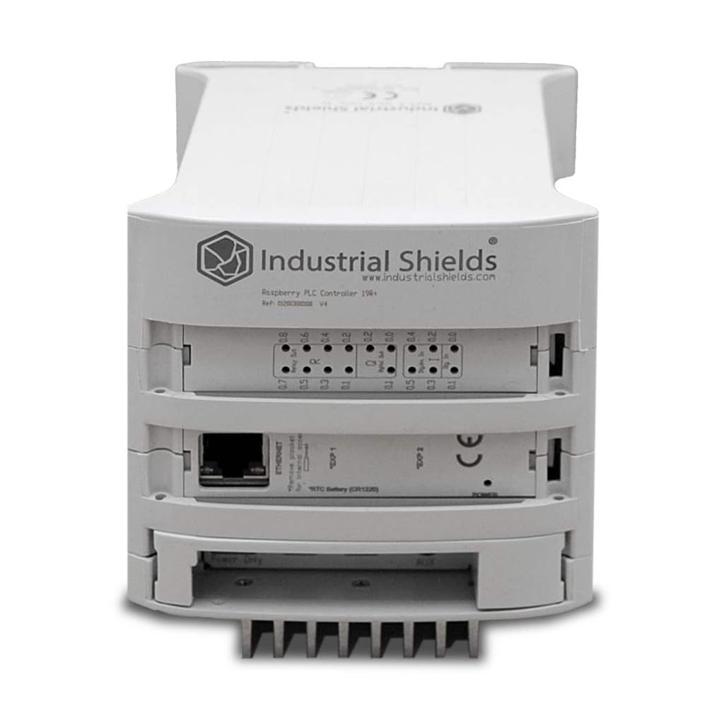 Controlador Industrial Raspberry PLC 19R – 16 Entradas Digitales y 8 Relés – CPU Raspberry Pi – RS-485 Modbus y Ethernet – Montaje DIN – Industrial Shields