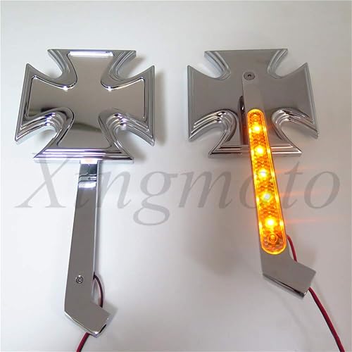 Miniatura 4 de NBX- MT204+TTT004- Retrovisor LED de señal de giro de la motocicleta Espejos cruzados malteses compatibles con Suzuki GSXR 600 700