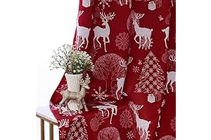 LORDTEX Christmas Curtains: Festive Charm for Your Holiday Decor
