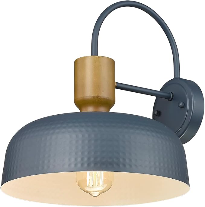 Darkaway Modern Barn Light Fixtures Wall Lamps Sconces with Hammered