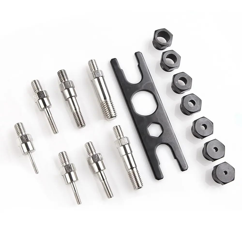 NEWFUN Pince Rivet, Pince a Insert Fileté, Jeu de Pinces à Riveter, Contient 110 Inserts Filetés et Pinces de Serrage de Tailles M3 à M12