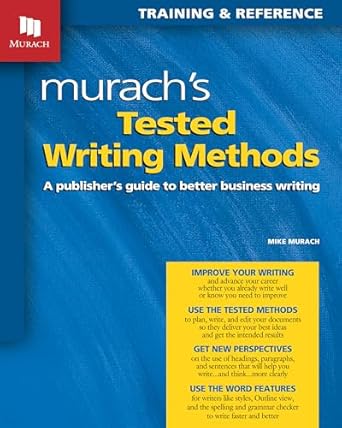 Amazon.com: Murach's Tested Writing Methods eBook : Murach, Mike ...
