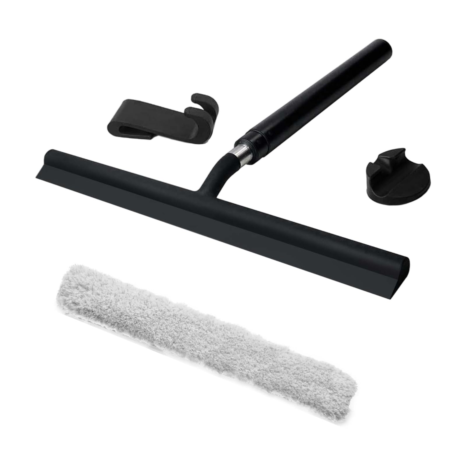 Multiple Surfaces Silicones Scraper Squeegee Telescopic Handle for Bathroom Cleaning on Mirrored and Shower Door Silicones Squeegee