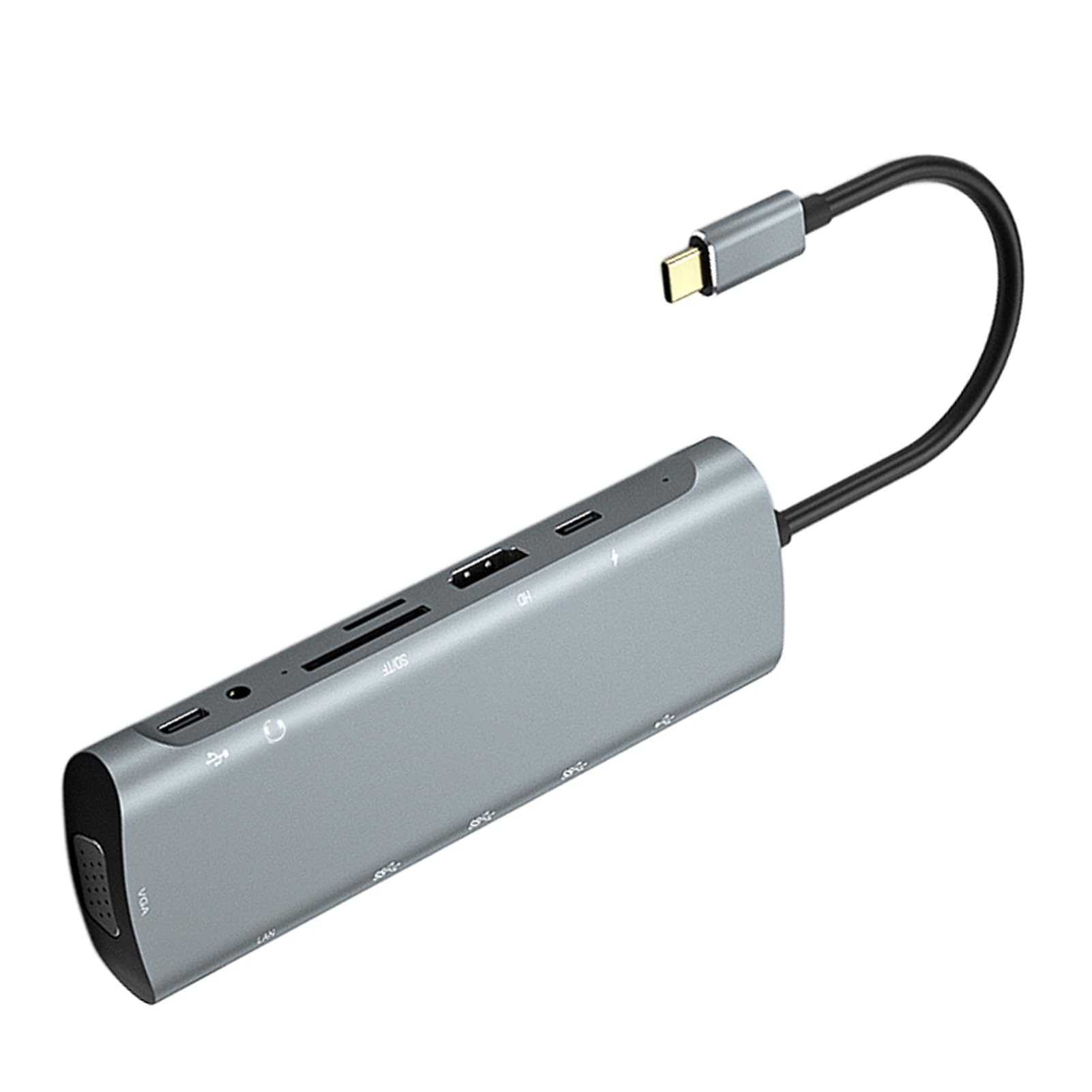 Stacja Dokująca USB C Hub 12 w 1 z rozdzielczością 4K