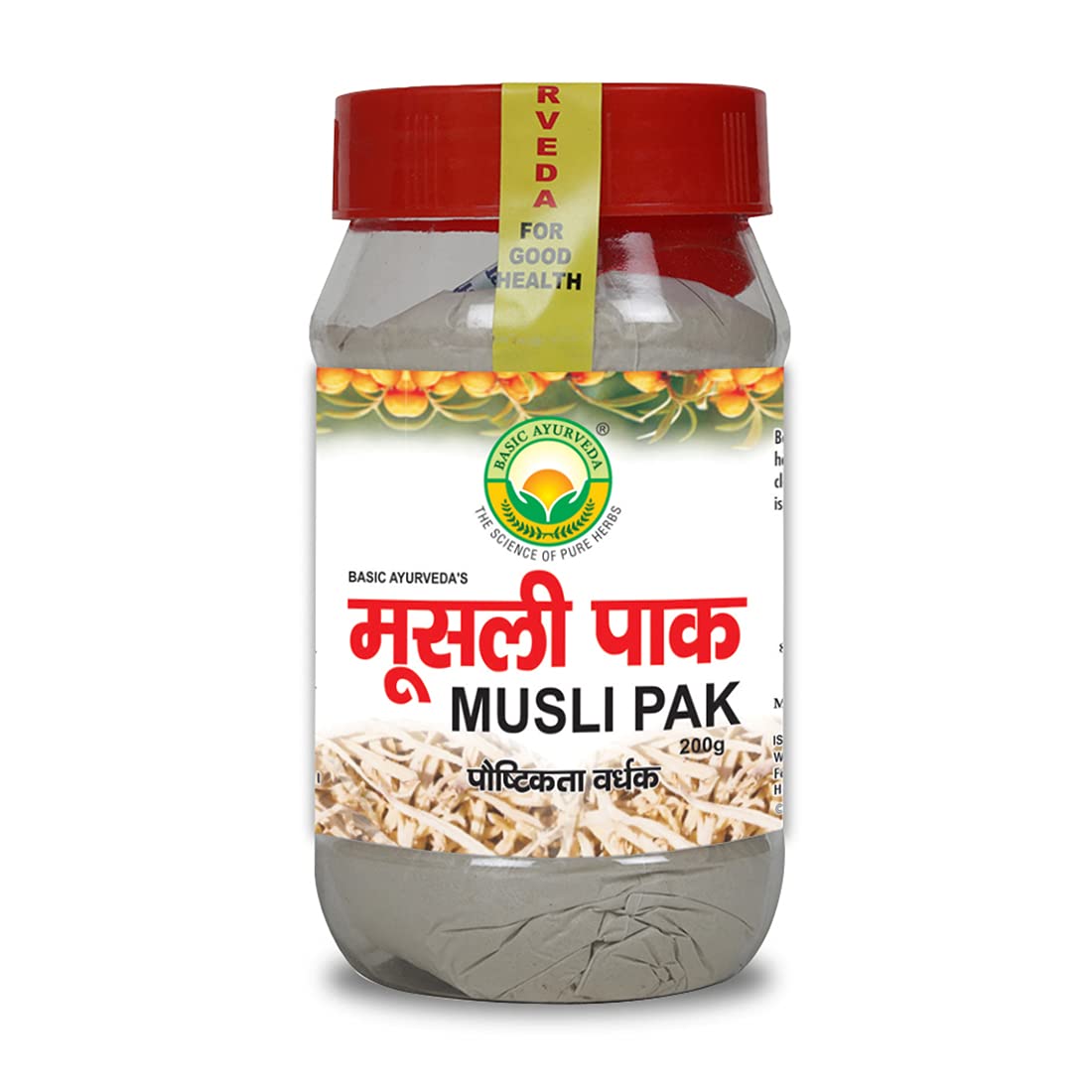 BASIC AYURVEDA Musli Pak 200 Gram | Certified Organic 100% Natural & Pure Herbal Powder | Ayurvedic Supplements For Nutritional Booster | A Powerful Blend Of Natural Ingredients Extra Strength Formula