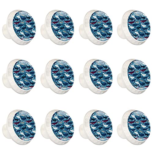 Boutons d'armoires de cuisine poignées tiroirs commode motif requin - 2