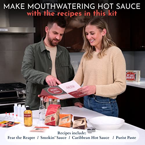 image for DIY Gift Kits Carolina Reaper Hot Sauce Kit with Instructions, All-Inc