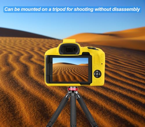 Funda de silicona para cámara Canon EOS R50, color amarillo miniatura 3