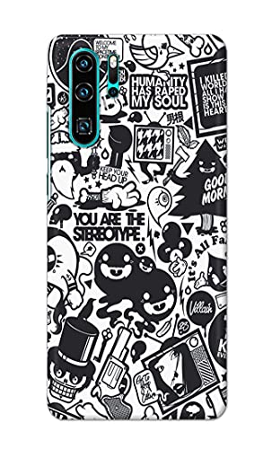 Image of Printed Hard Back Cover Case for Huawei P30 Pro Back Cover (Mixed Cartoon) -702