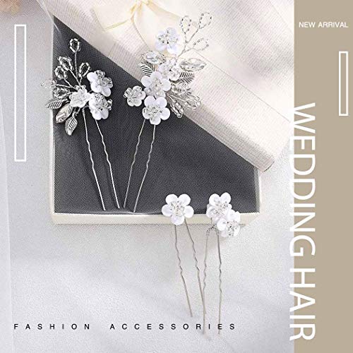 Mayelia Fermagli per capelli da sposa con fiori e