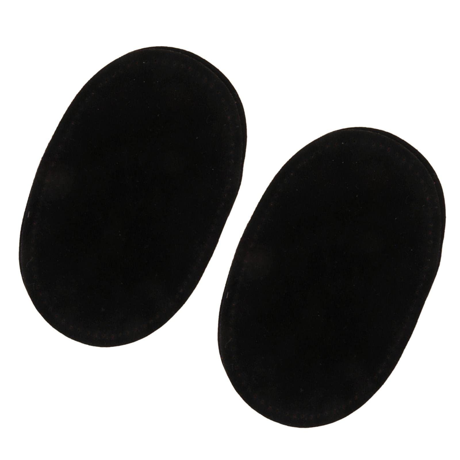 BNF Pair of Suede Fabric Pre-Punched Patches for Alterations Repair Decorations Clothing DIY Black Crafts | Sewing | Embellishments & Finishes | Patches 2