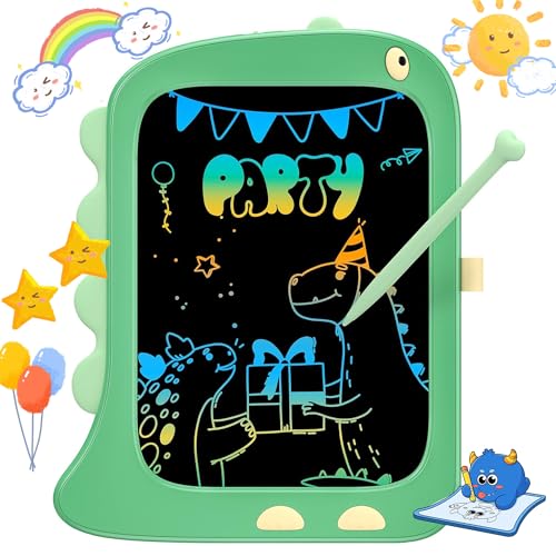TEKFUN Tablet de Escritura LCD 8,5 Pulgadas, Tablero de Dibujo Pizarra Magnetica Infantils, Dinosaurio Juguetes Regalo Niña Niño de 3 4 5 6 Años Niños (Verde)