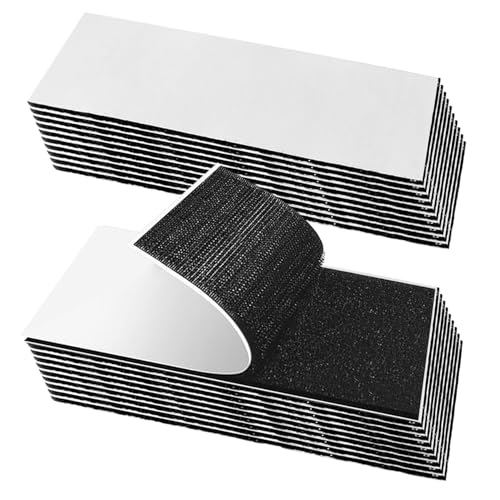 Gekamoyue Adhesivo Doble Cara Fuerte 20 Pares, 10x5cm and 10x3cm Belcro Adhesivo Fuerte, Reutilizable Cinta Adhesiva Doble Cara, Hook Y Loop Auto Adhesivo para Hogar y Oficina