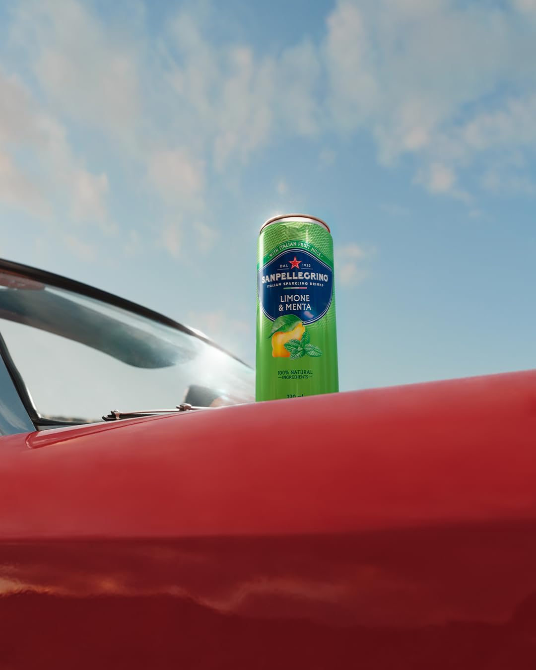 San Pellegrino Refresco Naturali Limón y Menta, Pack 6 Latas de 33cl