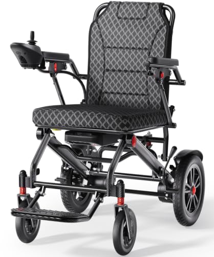 2026 Sedia a rotelle elettrica pieghevole leggera per disabili e