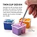 HIMI Twin Cup Jelly Gouache Paint Set with 3 Paint Brushes, 36 Colors 12g, Jelly Cup Design, Non Toxic Paint for Canvas and Paper, Art Supplies for Professionals (Purple Case)