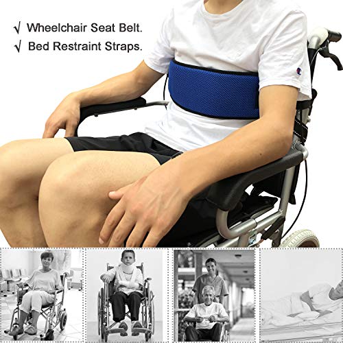 Wheelchair Seat Belt Adjustable Medical Wheelchair Safety Harness For Patient Caring, Cushion Harness Straps With Easy Release Buckle #TOP3