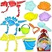 Vanplay Juguetes de Playa Juegos Playa Niños, Bolsa Playa Arena, Cubo de Playa, Regadera Niños, Molde de Arena, Pala de Playa, 31 Piezas