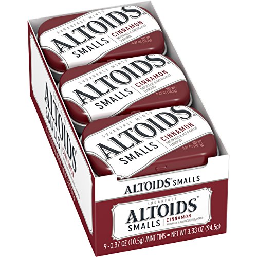 Altoids Smalls Cinnamon Sugarfree Mints 0.37 ounce (9 Packs)