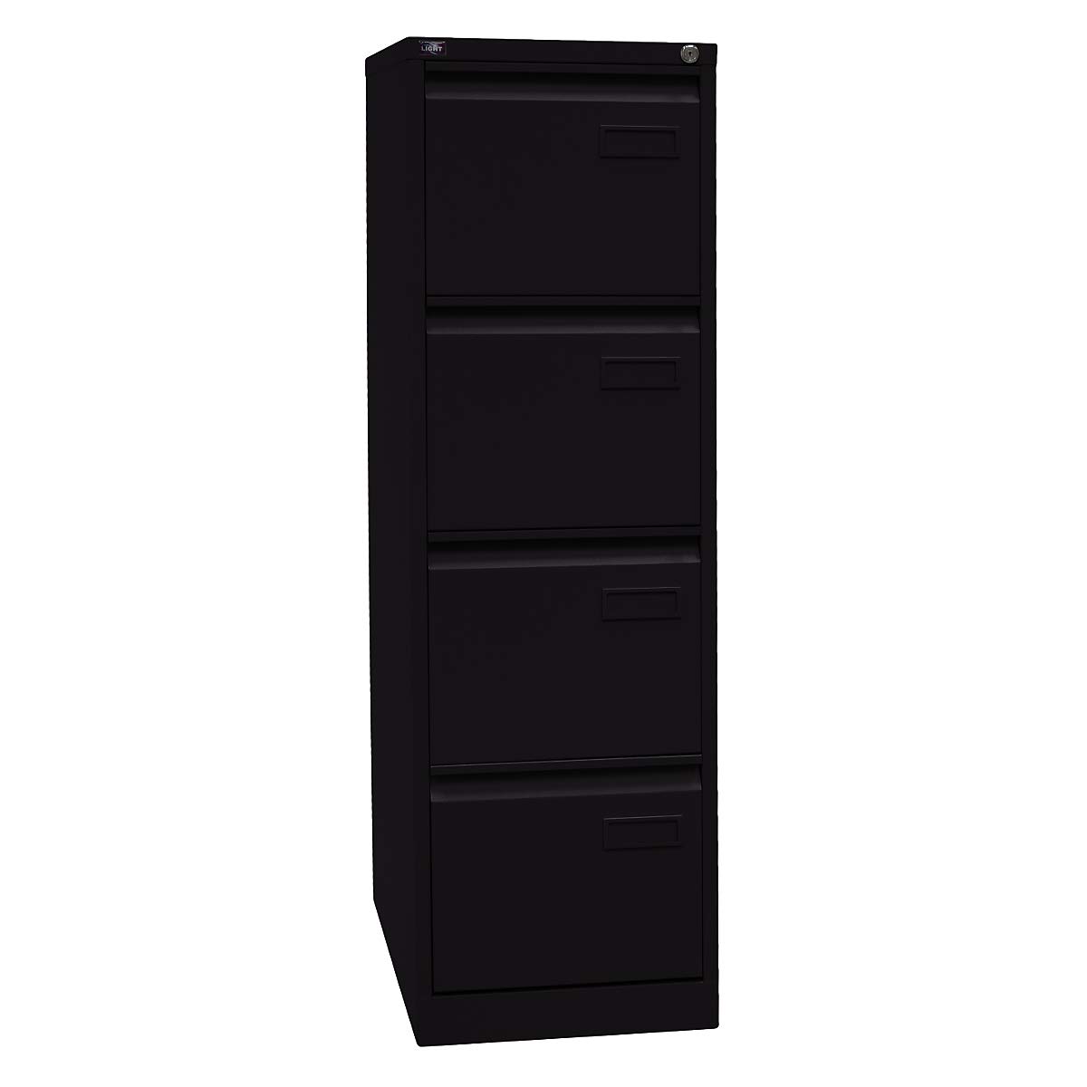 Bisley LIGHT Hängeregistraturschrank, einbahnig, DIN A4, 4 HR-Schubladen, Metall, 639 Oxfordblau, 62.2 x 41.3 x 132.1 cm